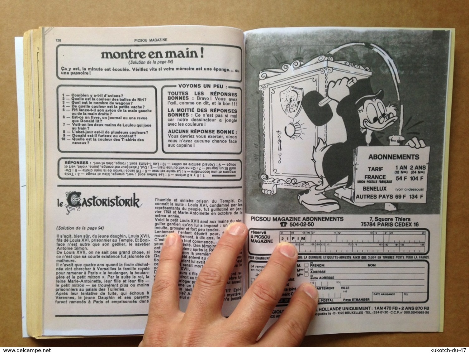 Disney - Picsou Magazine - Année 1979 - N°87 (avec grand défaut d'usure)