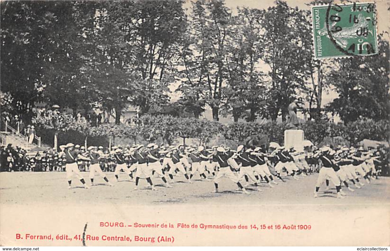 Bourg En Bresse     01      Fête De Gymnastique Août 1909       (voir Scan) - Autres & Non Classés