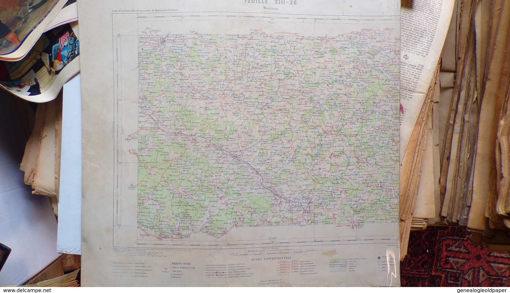 24- DORDOGNE- CARTE SECTEUR NONTRON-PIEGUT-BUSSEROLLES-MILHAGUET-MARVAL-ABJAT-MARTHON-MONTBRON-CHARRAS-MAZEROLLES-ECURAS - Cartes Topographiques