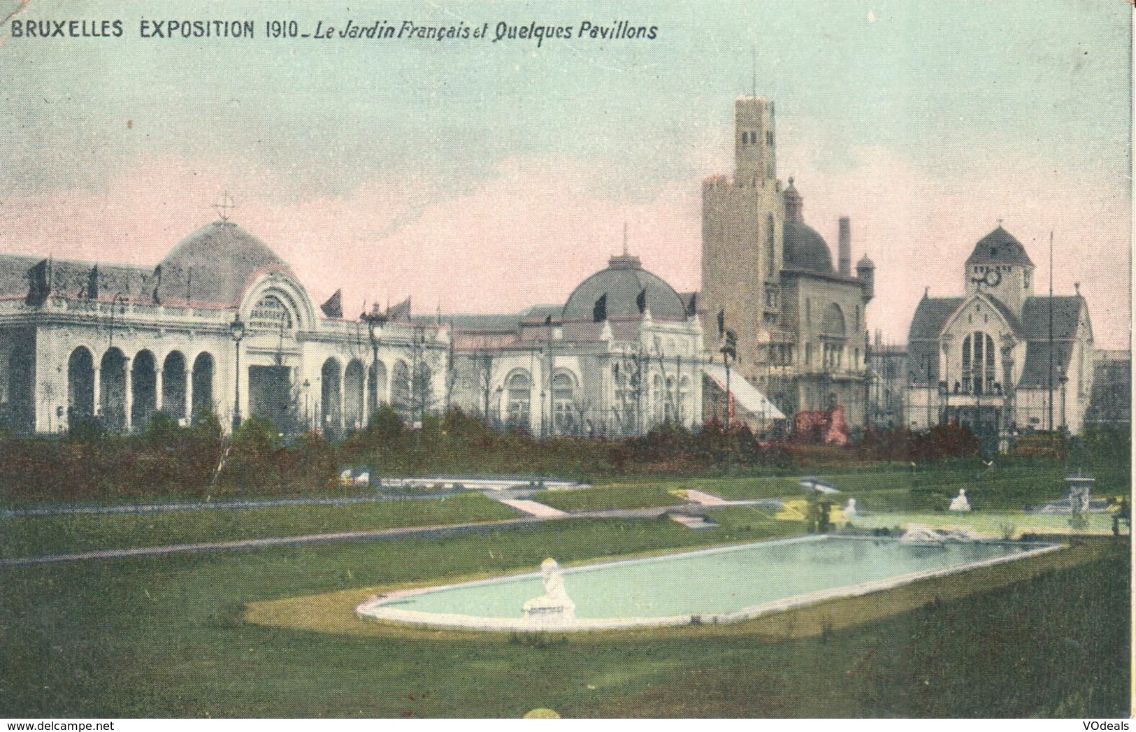 Bruxelles - CPA - Brussel - Exposition 1910 - Jardin Français Et Quelques Pavillons - Wereldtentoonstellingen