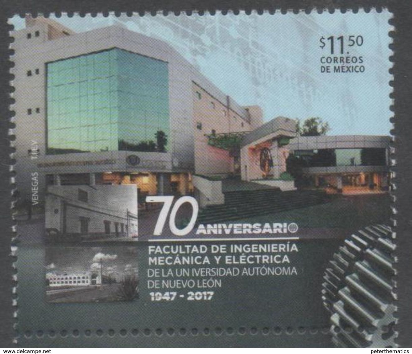 MEXICO, 2017, MNH, EDUCATION, ENGINEERING FACULTY, UNIVERSITY, 1v - Other & Unclassified