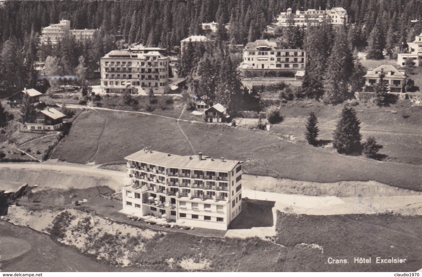 CARTOLINA - POSTCARD - SVIZZERA - CRANS HOTEL EXCELSIER - Crans