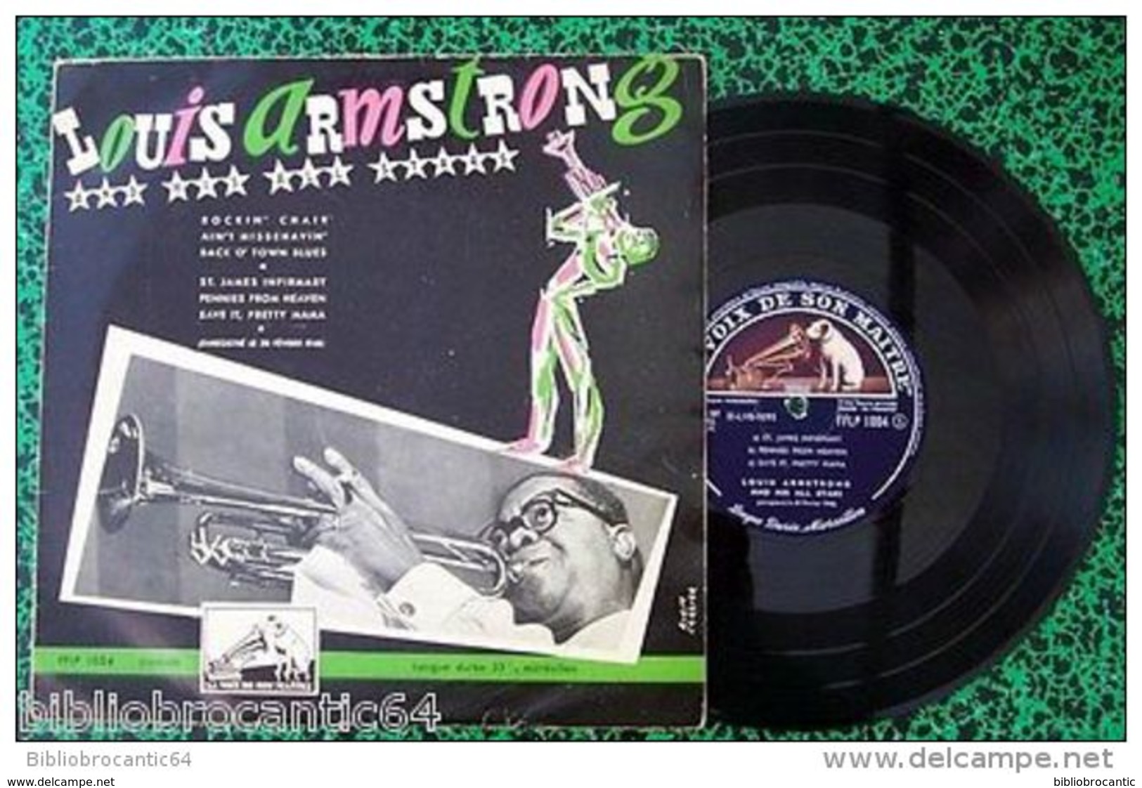 LP 25cm * LOUIS ARMSTRONG And His ALL STARS * < LA VOIX DE SON MAITRE  FFLP 1004 - Jazz