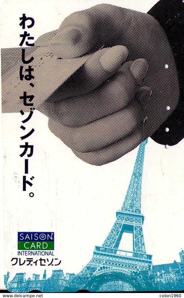 JAPON. Saison Card International - Paris. TOUR EIFFEL. JP-110-016-tow-009. (166) - Japan