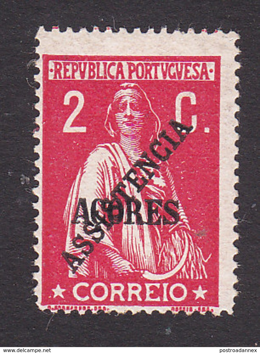 Azores, Scott #like RA2 For Telegraphs, Mint Never Hinged, Ceres Overprinted, Issued 1911 - Açores