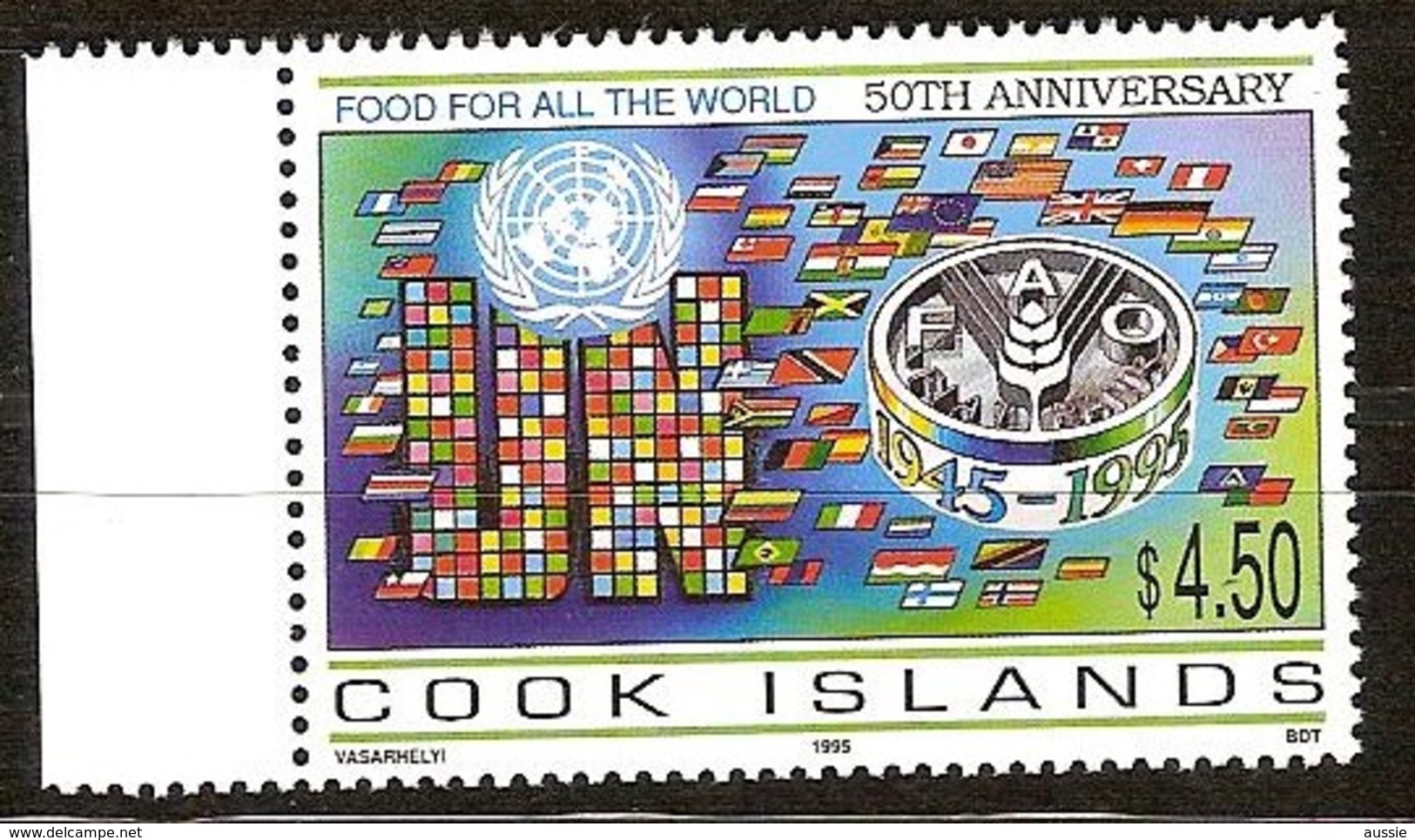Cook Islands 1995 Yvertn° 1131 *** MNH  Cote 10,00 Euro FAO - Cookinseln