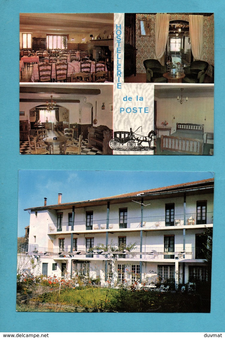 09 Ariege Oust Hostellerie De La Poste Lot De 2 Cartes Postales  ( Format10,5cm X 14,5cm ) - Oust