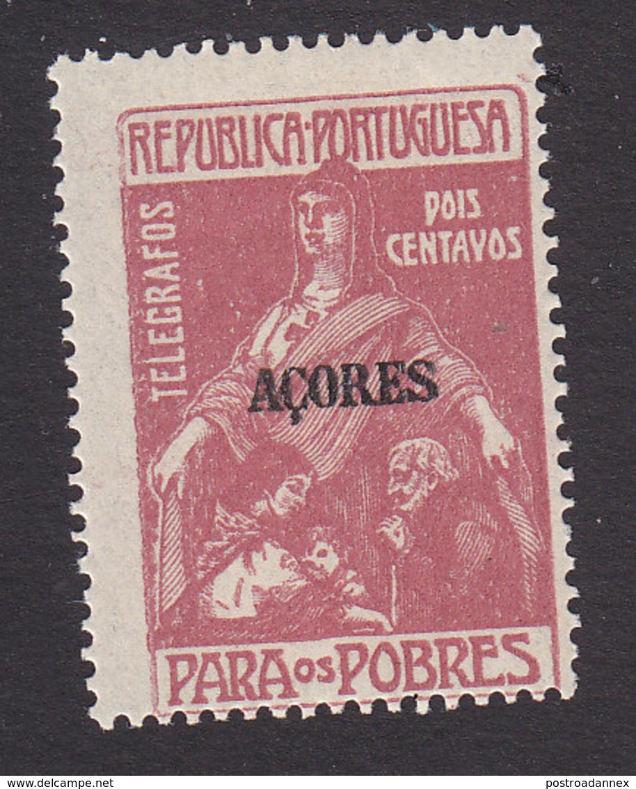 Azores, Scott #like RA3 For Telegraphs, Mint Hinged, Charity Overprinted, Issued 1915 - Azores