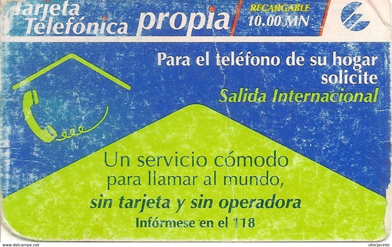 ETECSA Propia- Local And NationaL Phone Card Recharge 10.00 MN - Cuba - Cuba