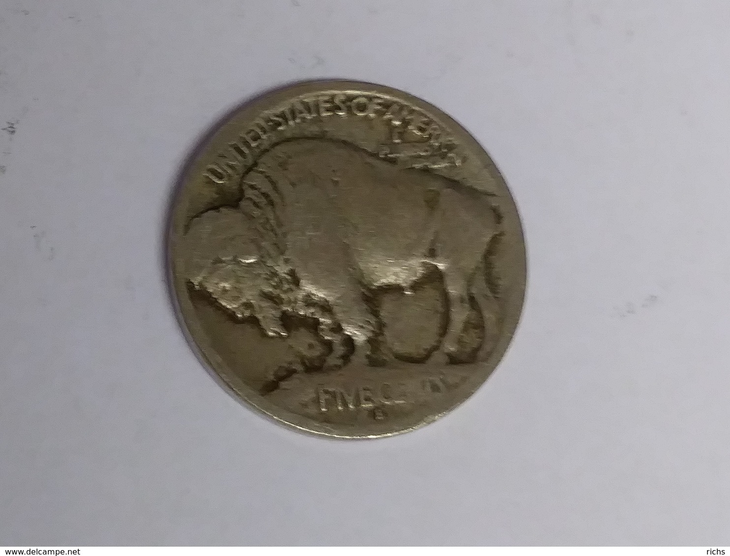 1913-S T-1 Buffalo Nickel - 1913-1938: Buffalo