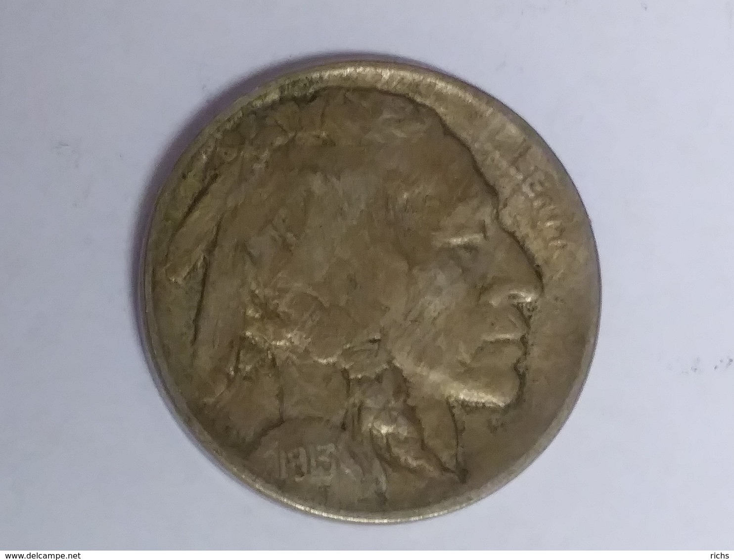 1913-S T-2 Buffalo Nickel - 1913-1938: Buffalo