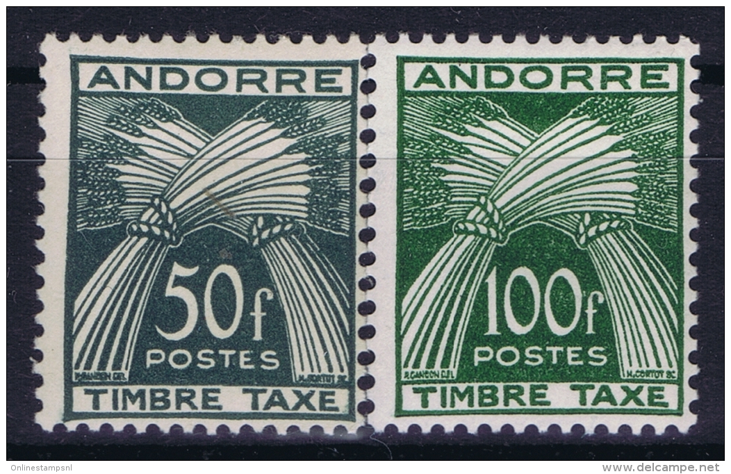 Andorra : Yv Nr 40 + 41 Postfrisch/neuf Sans Charniere /MNH/** - Nuovi