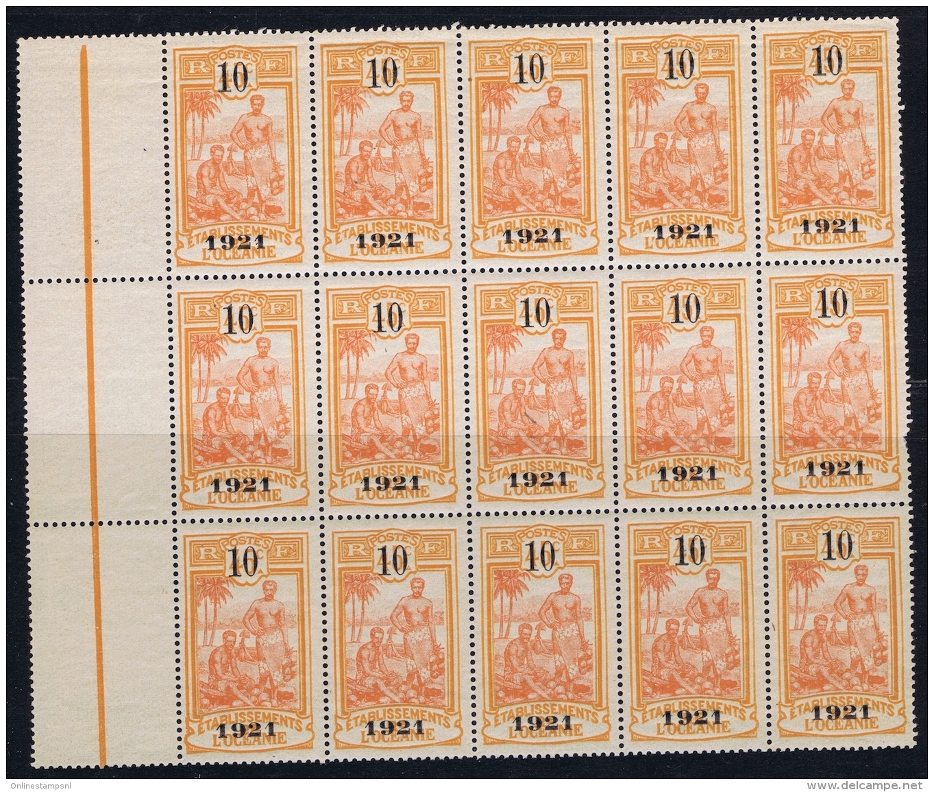 Oceanie Yv 45 Block De 25  Postfrisch/neuf Sans Charniere /MNH/** - Unused Stamps