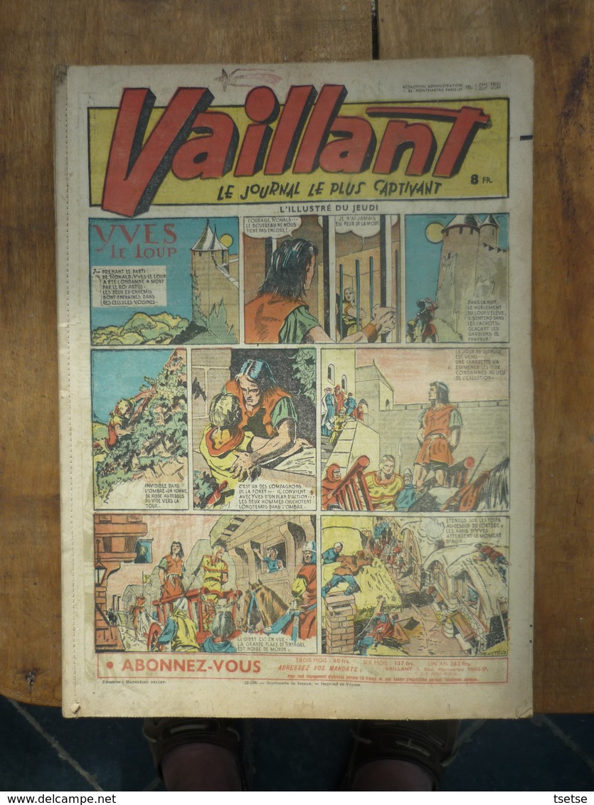 Le Journal De Vaillant...l'Illustré Du Jeudi -Yves Leloup - Année 1947 Où 1948 - Vaillant