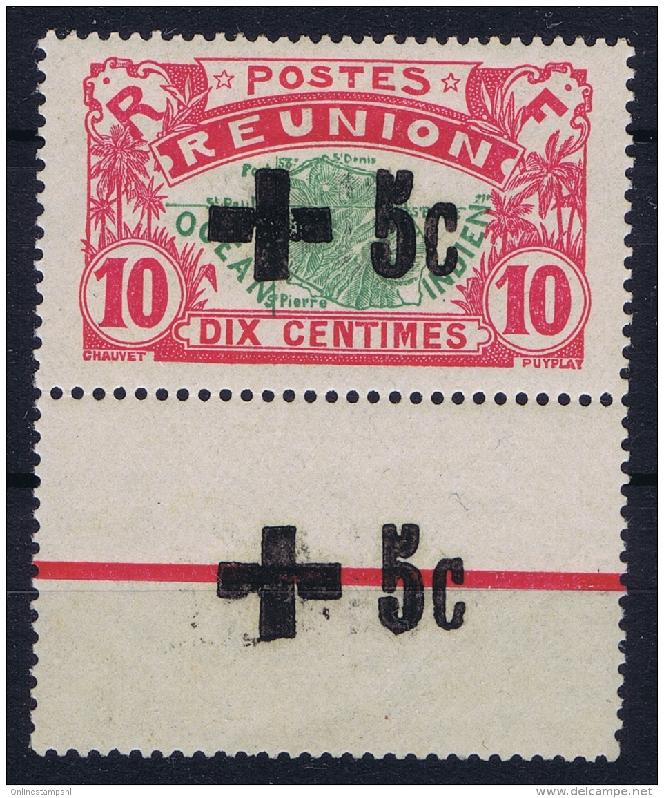 Reunion Yv  80  Avec Surcharge A Tab MH/* Flz/ Charniere - Neufs