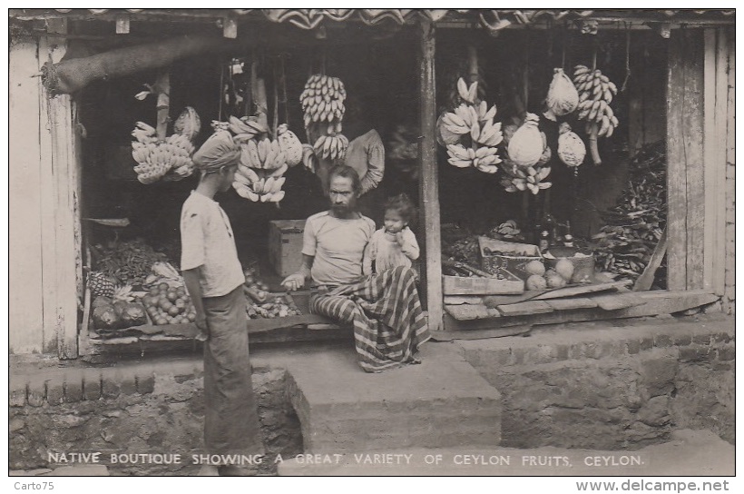 Commerces - Marchand De Fruits - Bananes Régimes - Ceylan - Ceylon Fruits - Native Boutique - Mercaderes