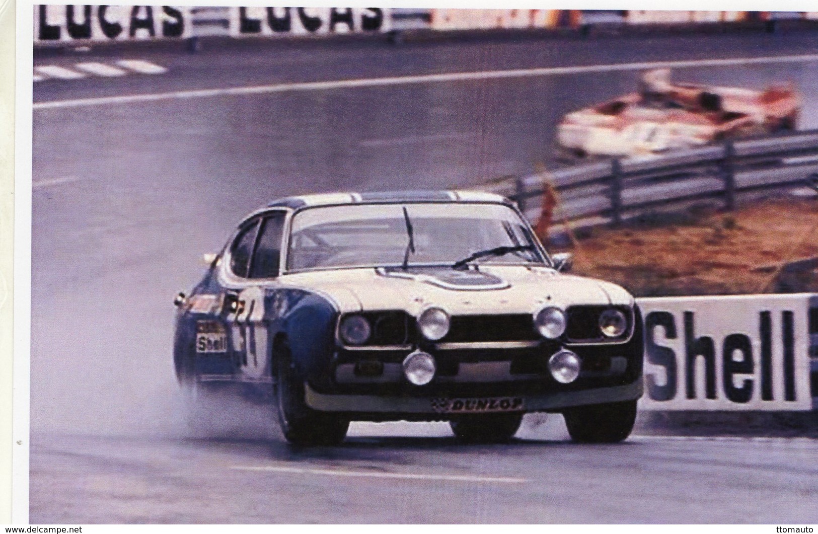 24 Heures Du Mans 1972  -  Ford Capri 2600RS -  Pilotes: Gerry Birrell/Claude Bourgoignie  -  15x10 PHOTO - Le Mans