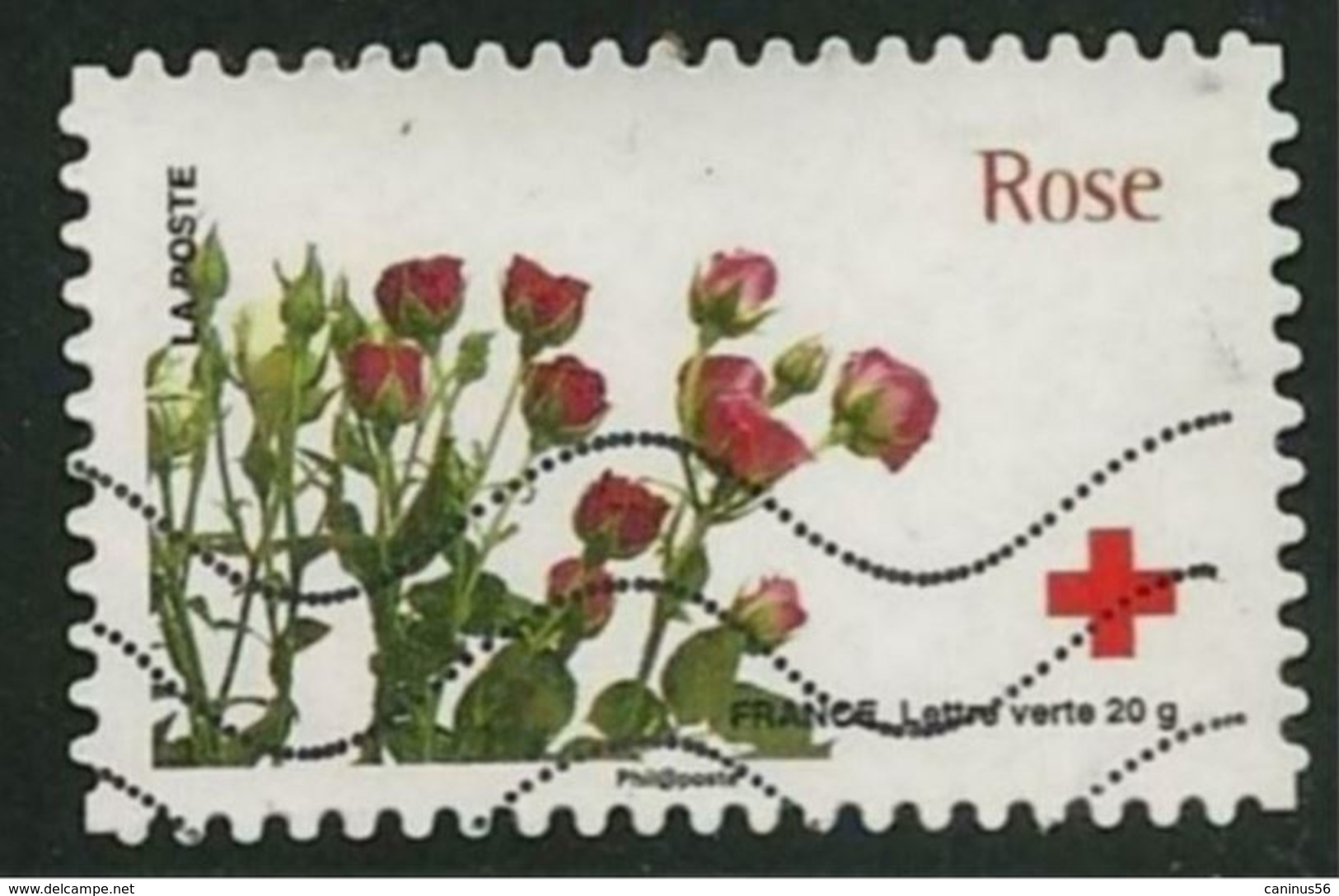 Adh 0989 - 2014 : Carnet Croix-Rouge - L'amour En 10 Fleurs... Rose - Oblitérés