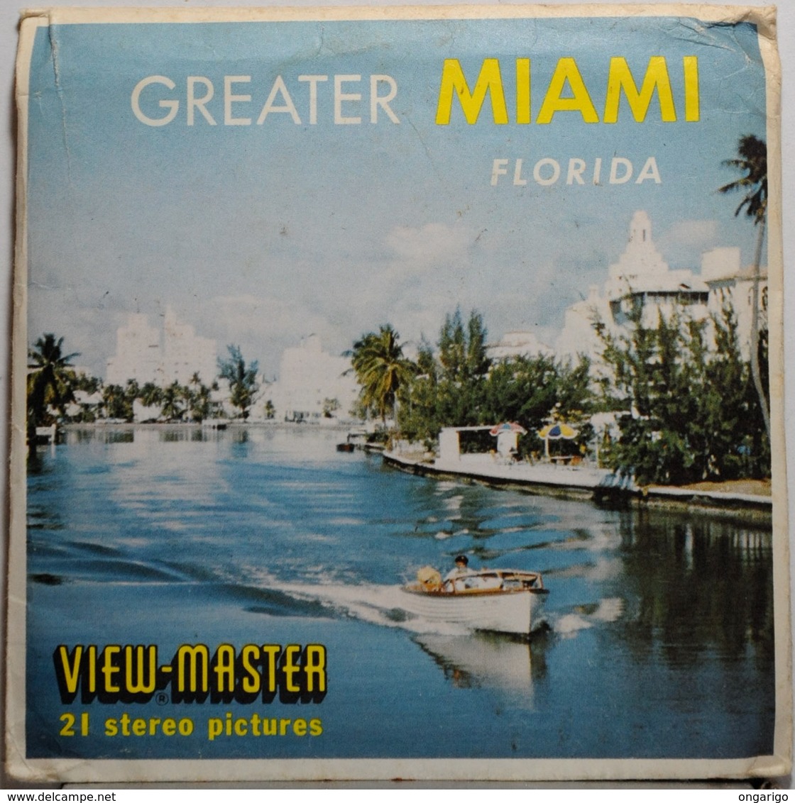 VIEW MASTER  POCHETTE DE 3 DISQUES  :  CREATER  MIAMI   A 963 - Stereoscopes - Side-by-side Viewers