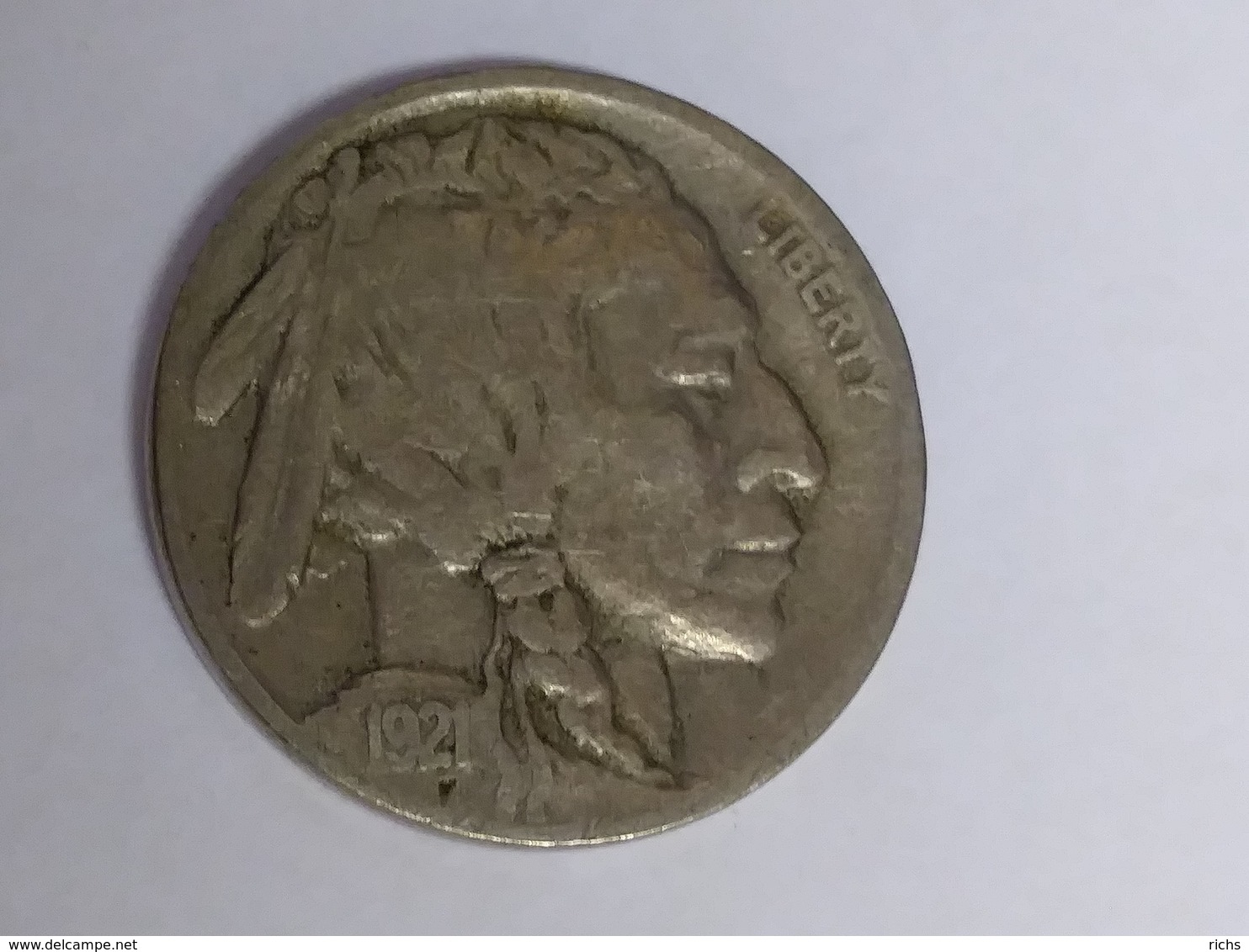 1921 Buffalo Nickel - 1913-1938: Buffalo