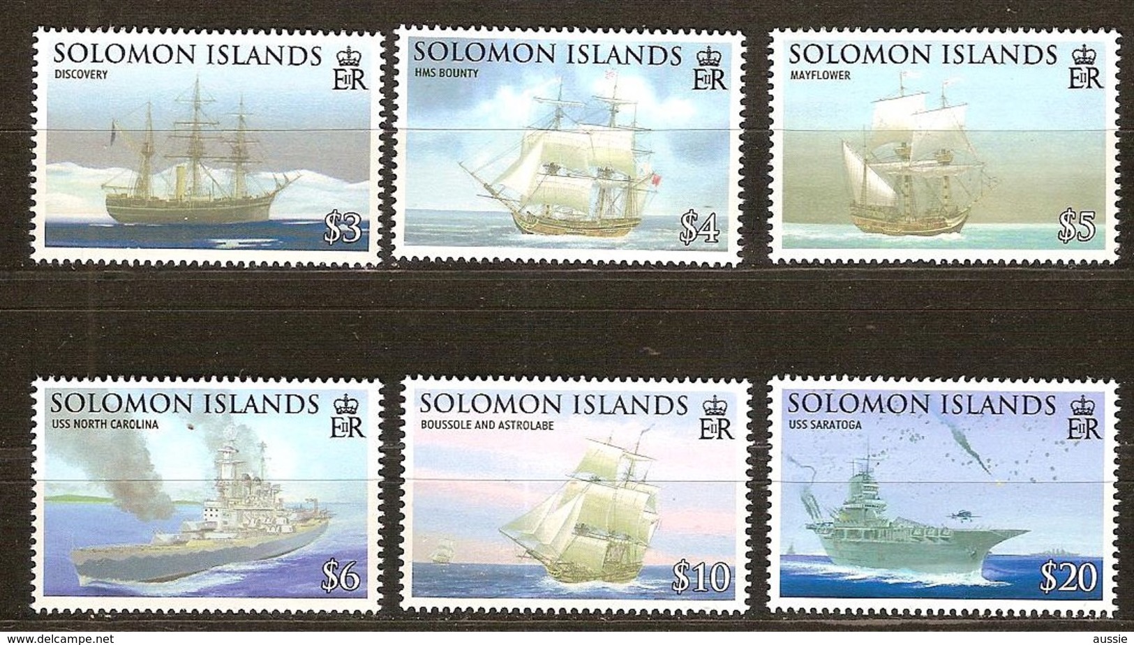 Solomon Salomon Islands 2009 Yvertn° 1259-1264 *** MNH Cote 21,50 Euro Bateaux Boten Ships - Isole Salomone (1978-...)