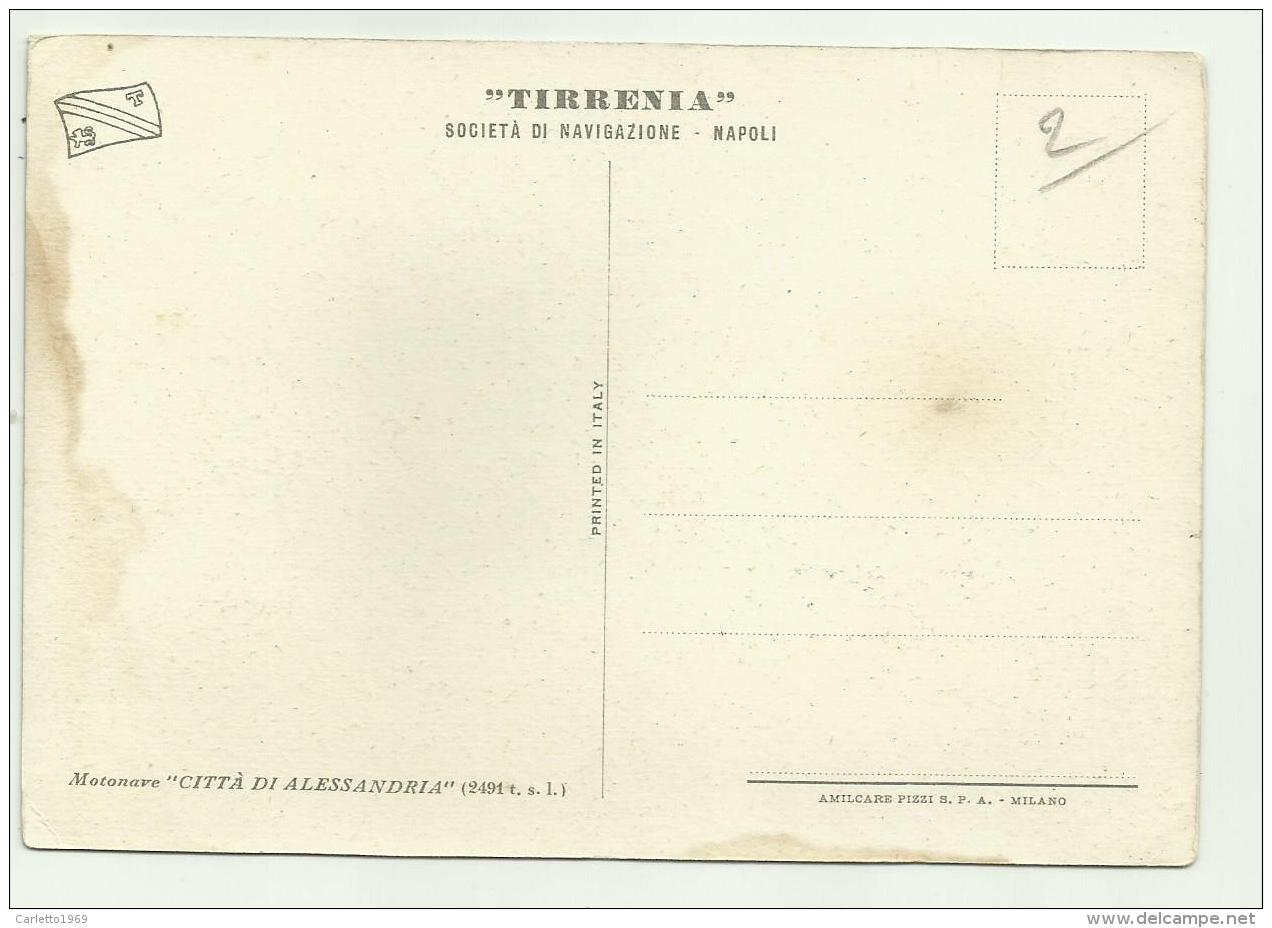 MOTONAVE CITTA' DI ALESSANDRIA - NV FG - Dampfer