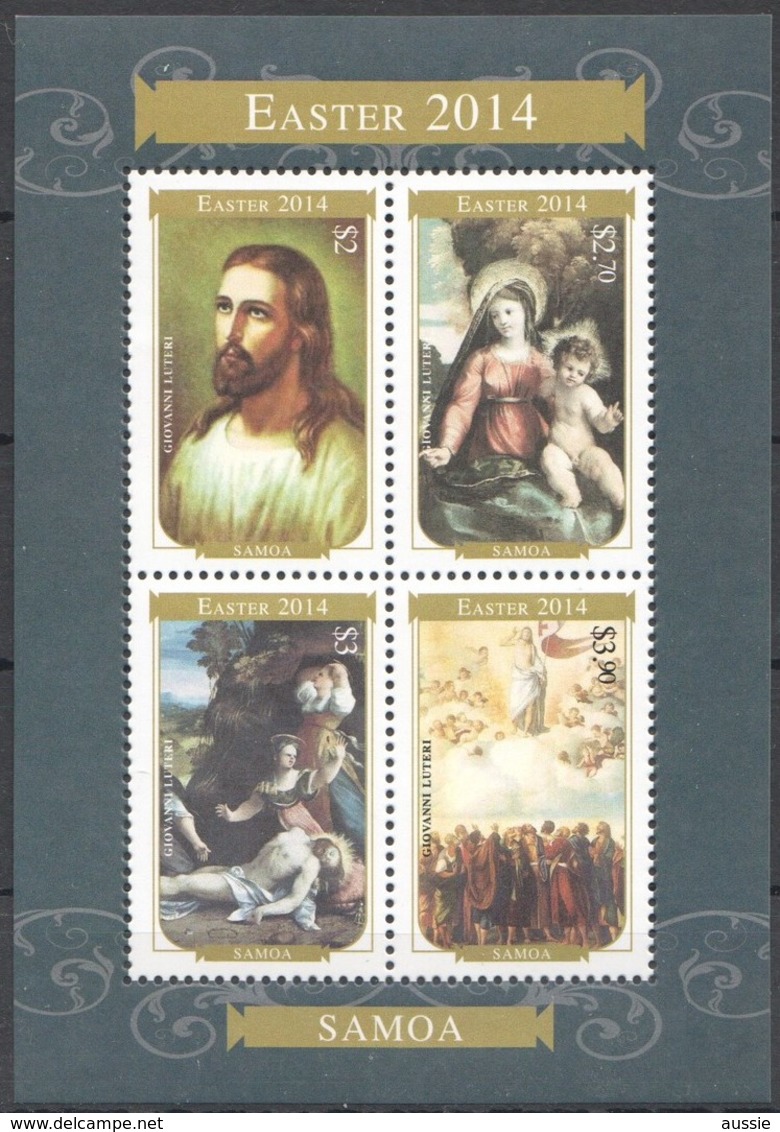 Samoa 2014 Yvertn° Bloc 86 ***  MNH Cote 15,50 Euro  Easter Pasen Pâques - Samoa