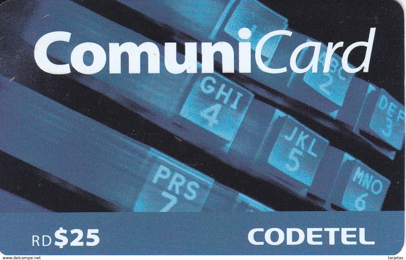 TARJETA DE REPUBLICA DOMINICANA DE COMUNICARD DE CODETEL $25 - Dominicana