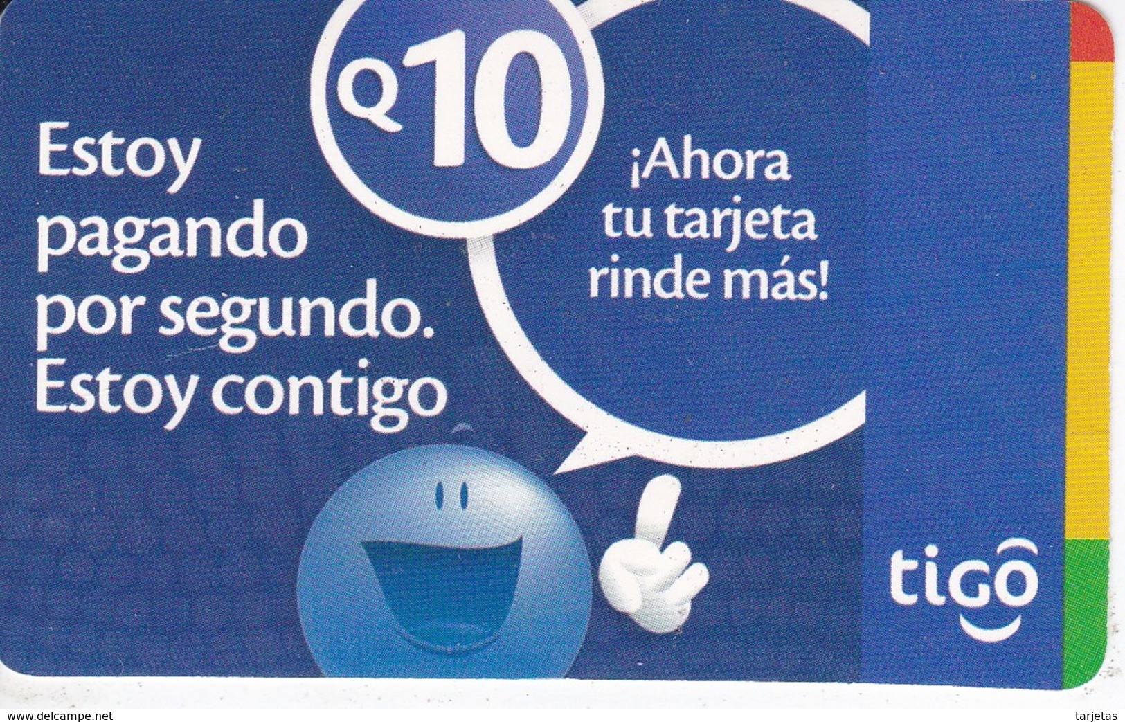 TARJETA TIGO DE GUATEMALA DE 10 QUETZALES - Guatemala