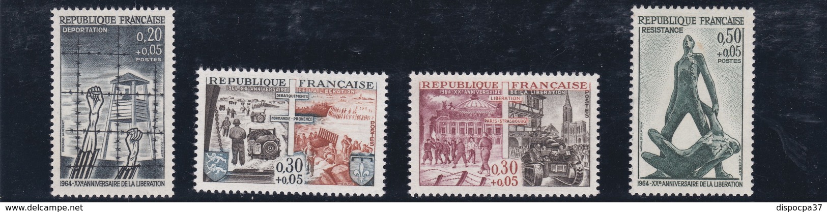 FRANCE N° 1407+1409+1410+1411   XX  NEUF  LUXE  Sans  Trace De Charnière - REF MS - Neufs