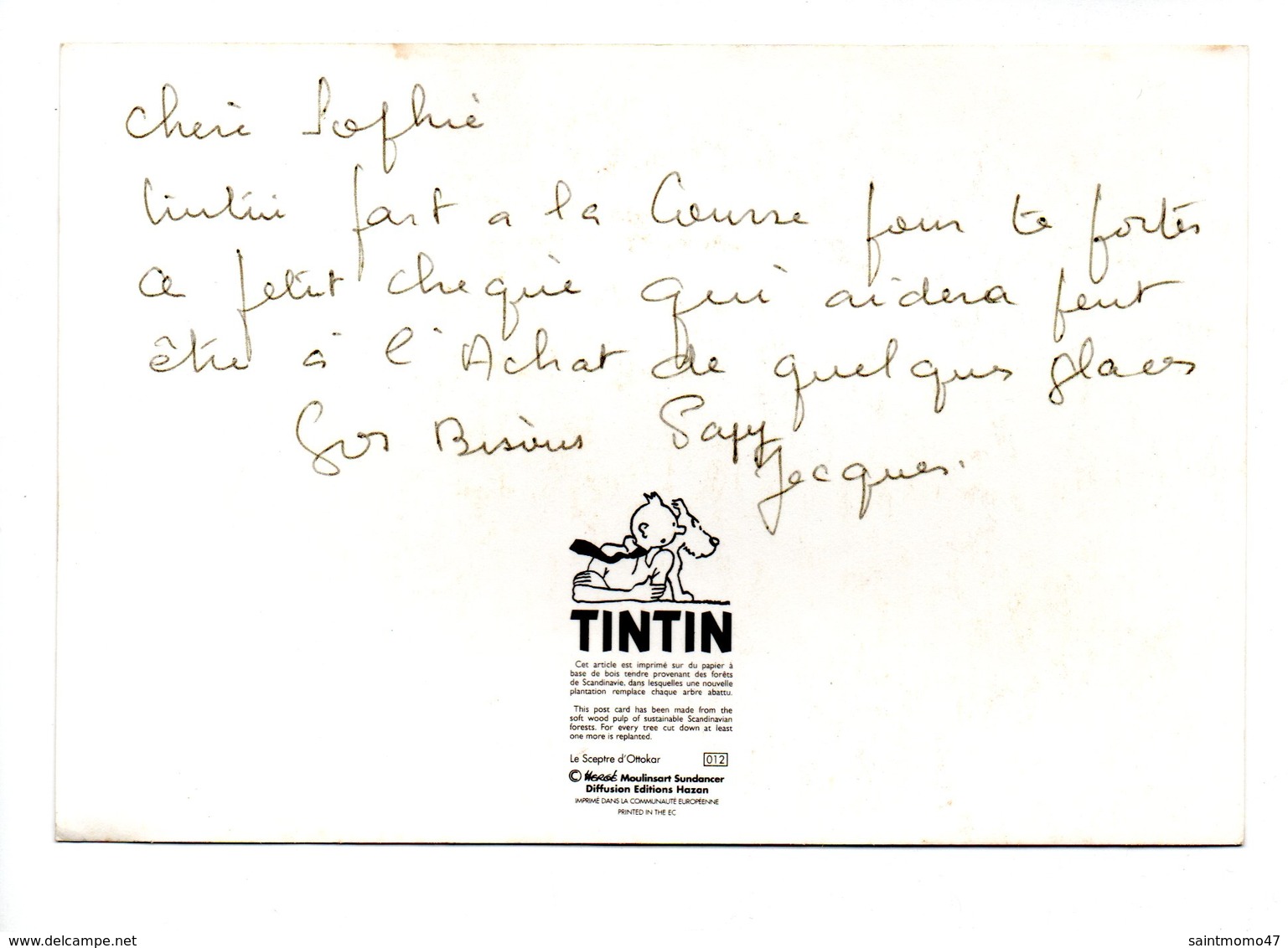 BANDE DESSINÉ . TINTIN . TINTIN . TINTIN... - Réf. N°9761 - - Fumetti