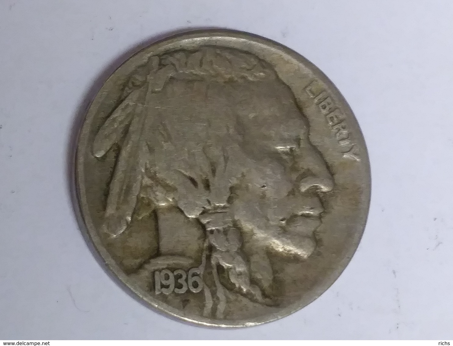 1936-S Buffalo Nickel - 1913-1938: Buffalo