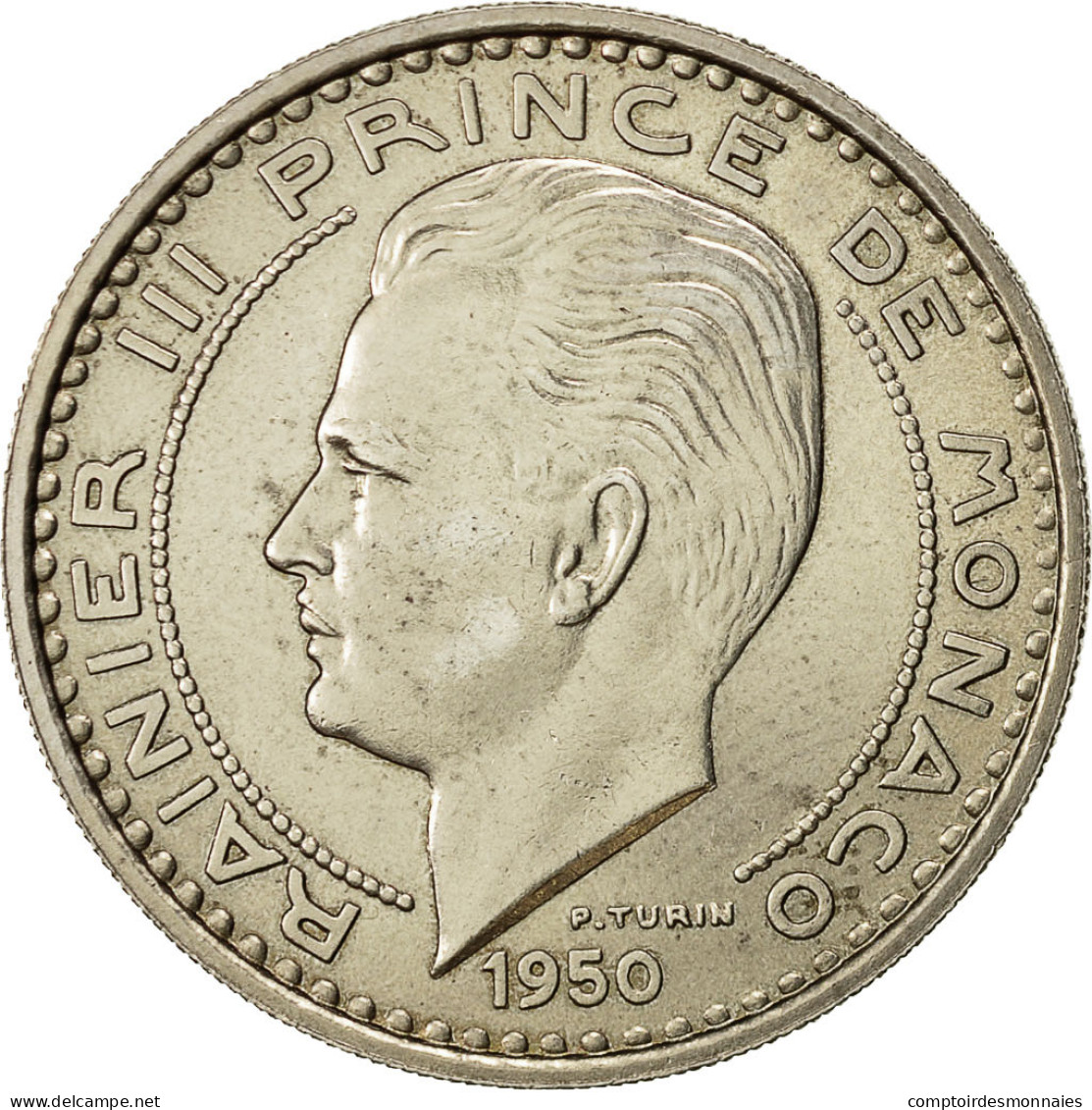 Monnaie, Monaco, 100 Francs, 1950, TTB+, Copper-nickel, Gadoury:MC 142, KM:E33 - 1949-1956 Anciens Francs