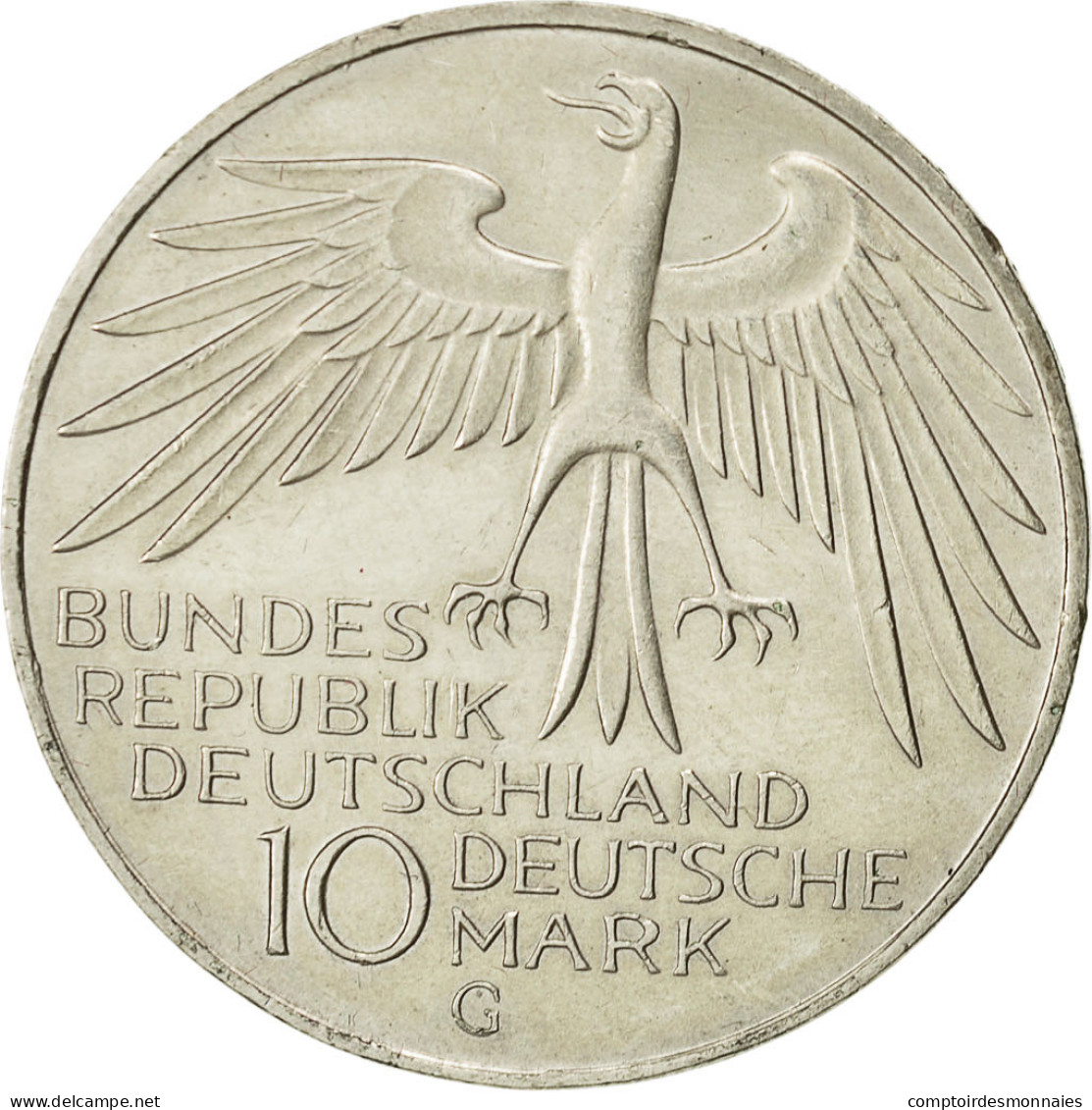 Monnaie, République Fédérale Allemande, 10 Mark, 1972, Karlsruhe, SPL, KM 133 - Sonstige & Ohne Zuordnung