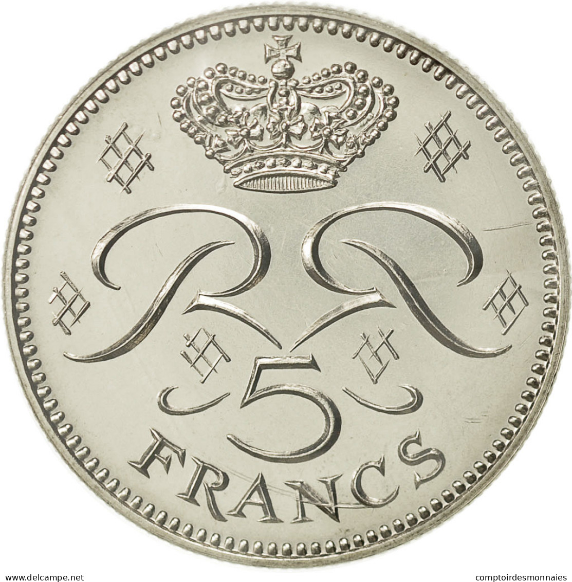 Monnaie, Monaco, 5 Francs, 1971, FDC, Copper-nickel, Gadoury:MC 153, KM:E58 - 1960-2001 Nouveaux Francs