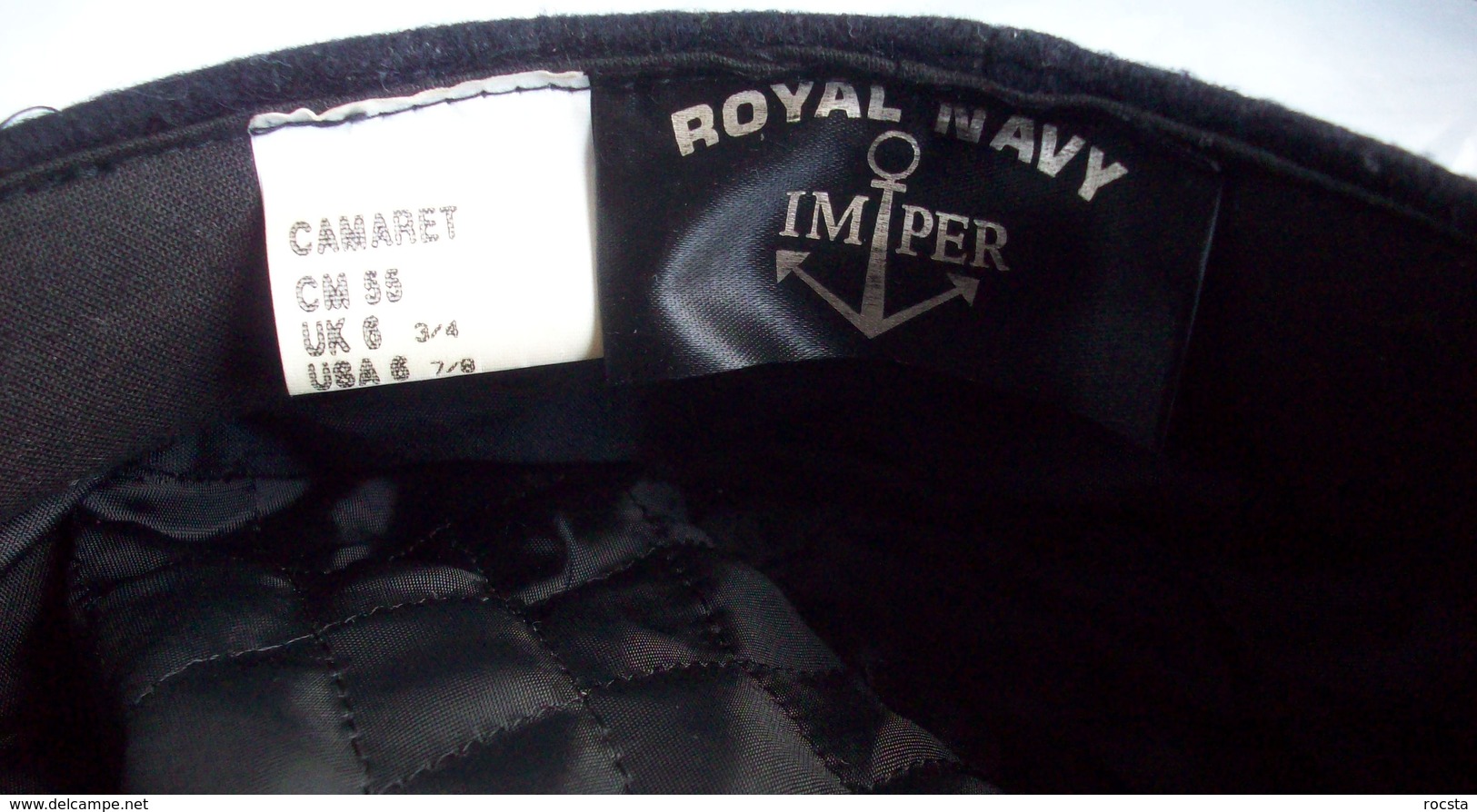 Skipper cap dark blue wool cloth - Royal Navy IMPER - size 55