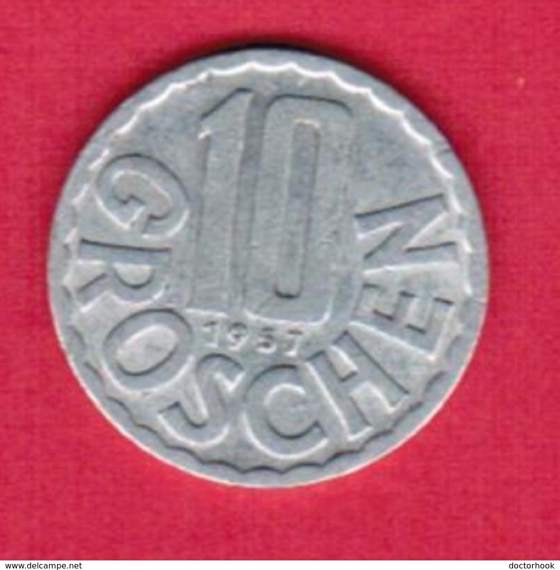 AUSTRIA   10 GROSCHEN 1957 (KM # 2878) #5136 - Austria