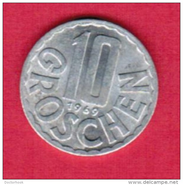 AUSTRIA   10 GROSCHEN 1969 (KM # 2878) #5148 - Austria