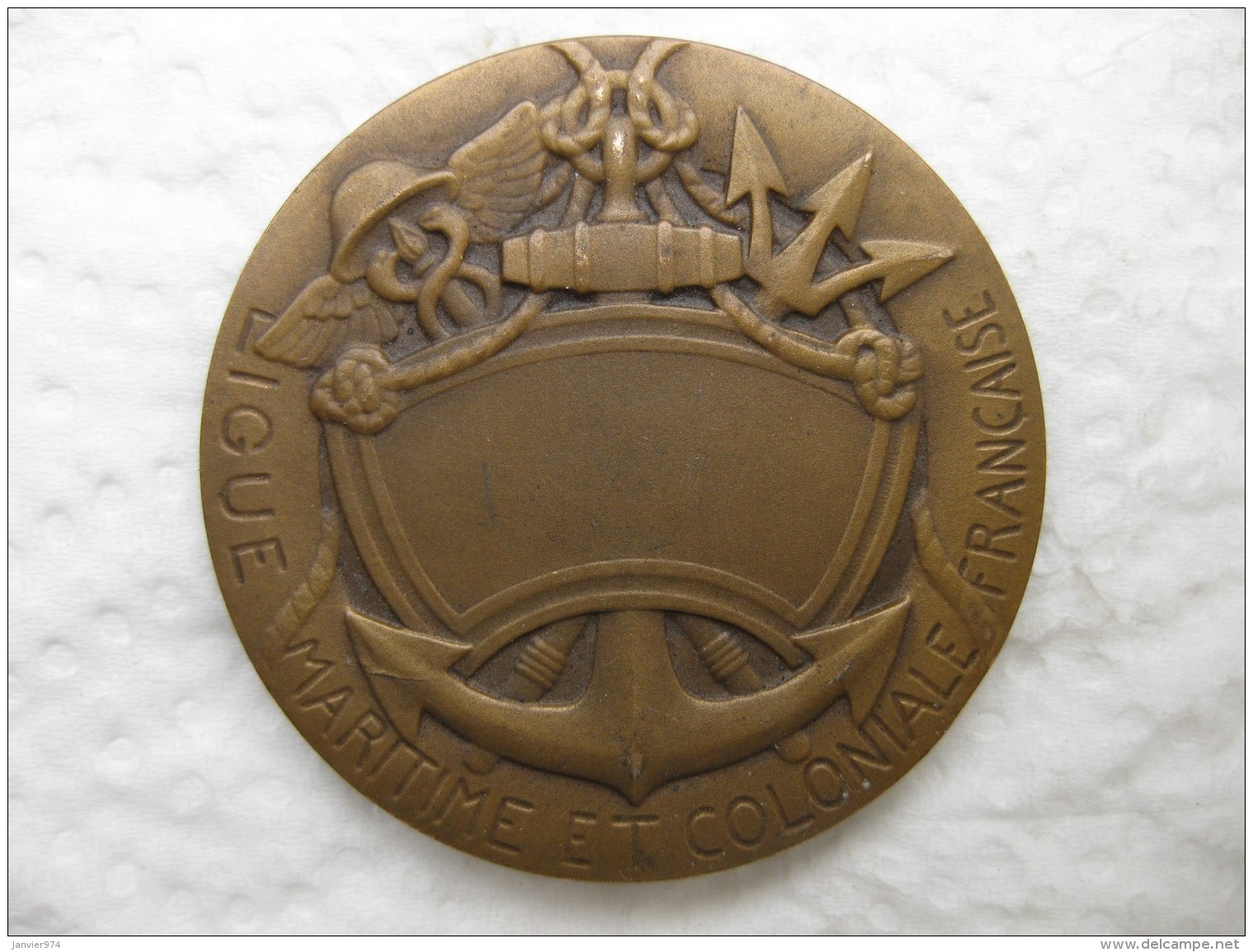 Médaille Ligue Maritime Et Coloniale Française, Par Rivet - Autres & Non Classés