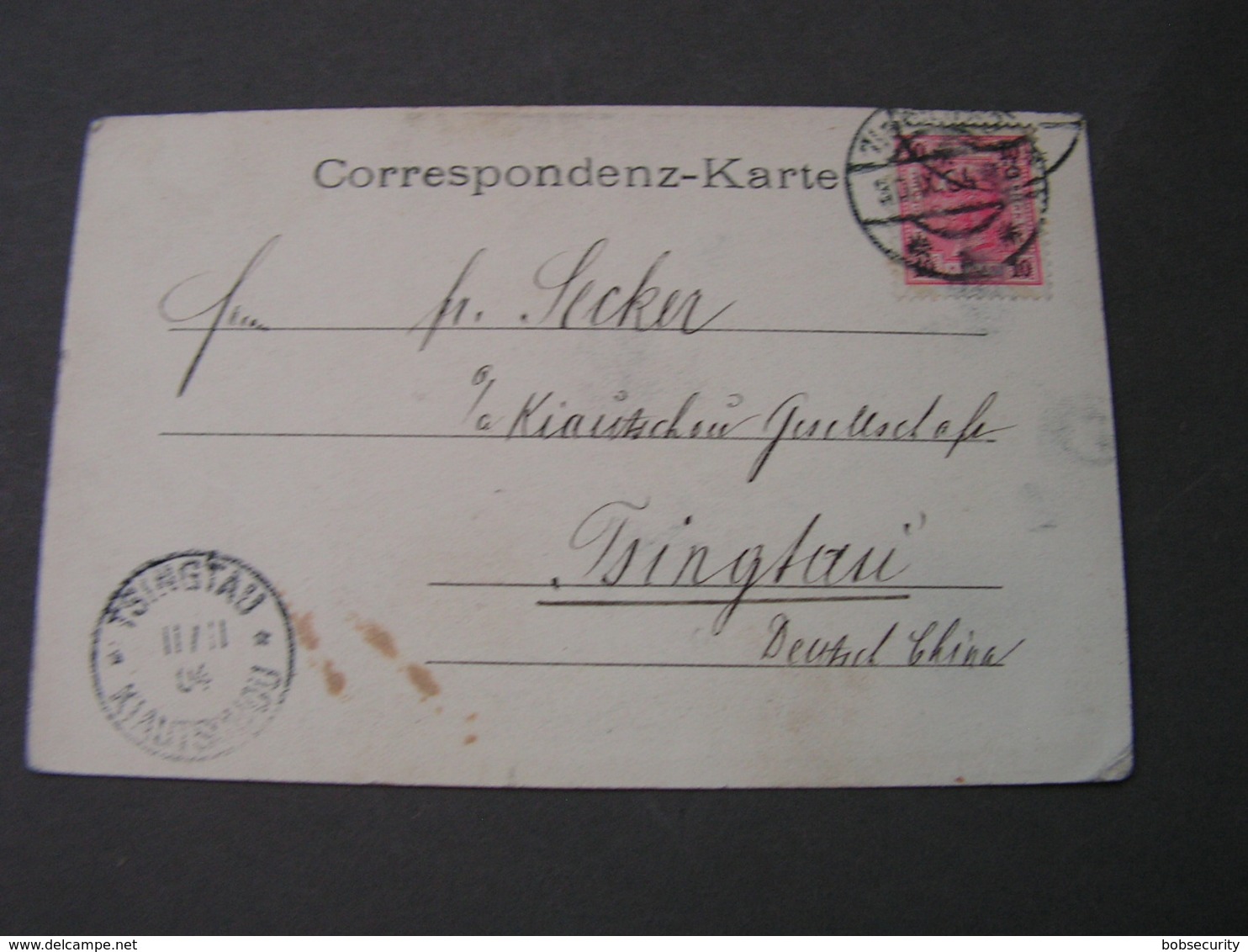 Wien Hoher Markt Geschäfte Nach Deutsch China Kiatschou Ankunft  1904 - Lettres & Documents