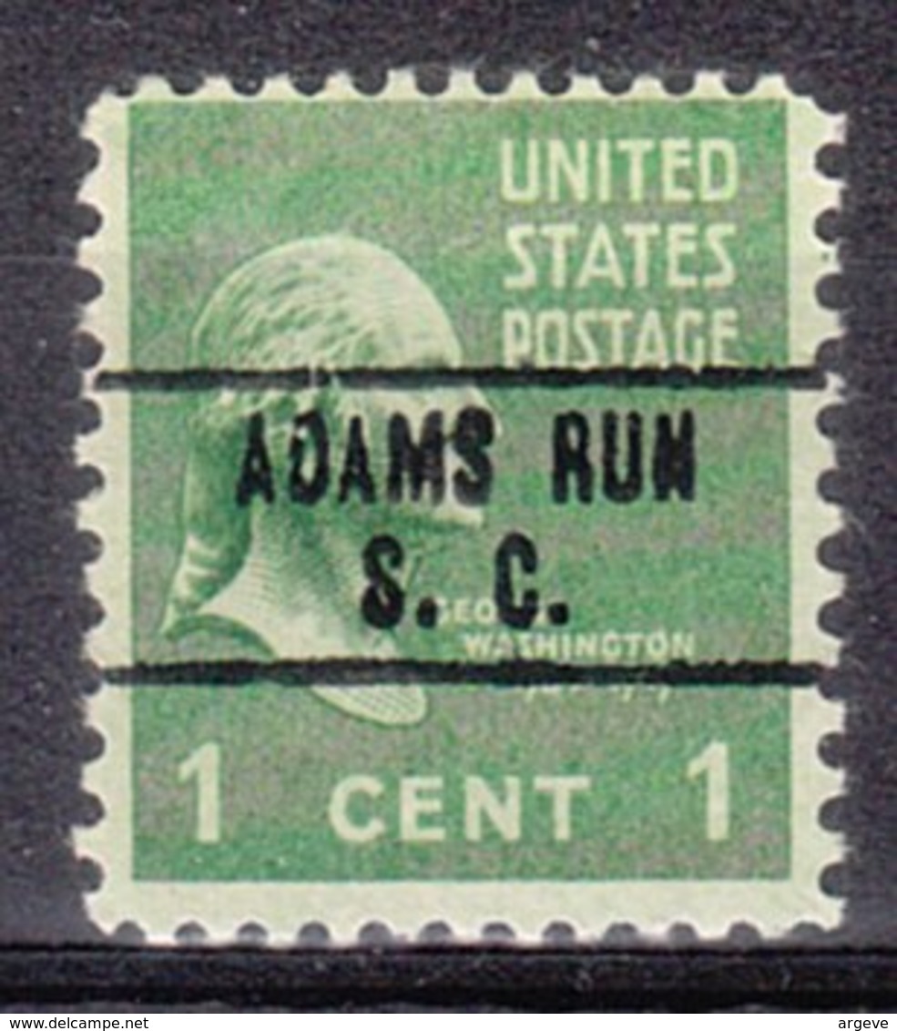 USA Precancel Vorausentwertung Preo, Locals South Carolina, Adams Run 748 - Precancels