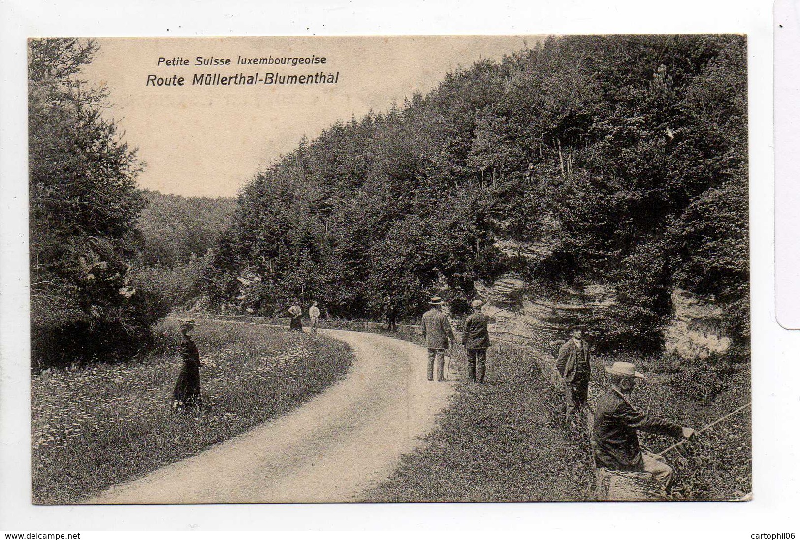 - CPA LUXEMBOURG - Route Müllerthal-Blumenthal (avec Personnages) - Edition J. M. Bellwald 277 - - Muellerthal