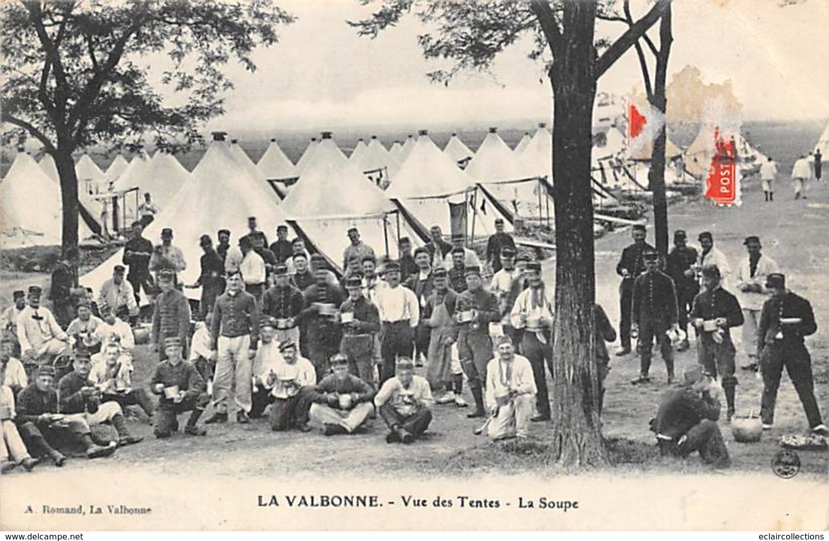 La Valbonne    01      Vue Des Tentes.  La Soupe        (voir Scan) - Ohne Zuordnung