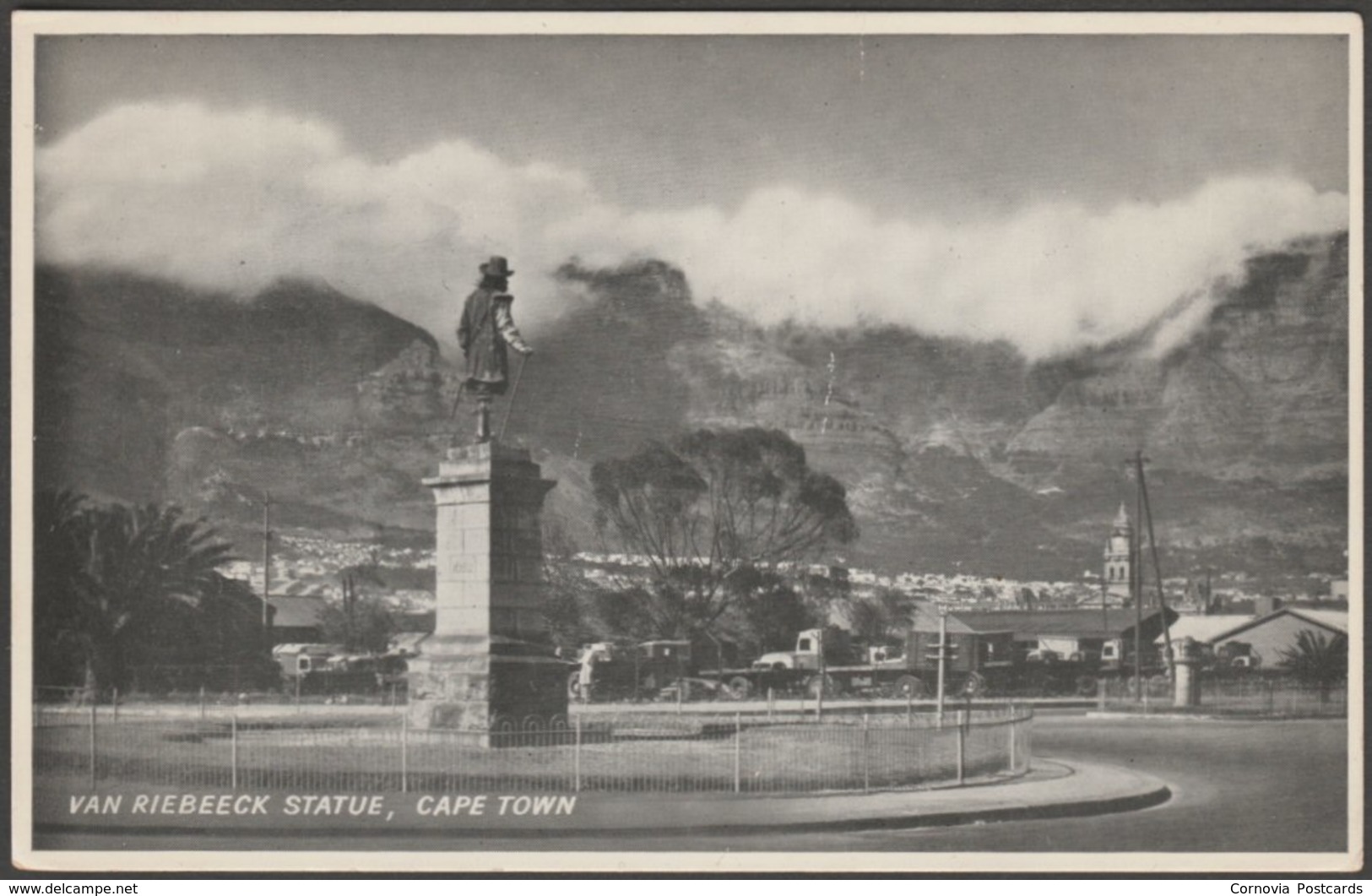 Van Riebeeck Statue, Cape Town, Cape Province, C.1970 - Kimble Postcard - South Africa