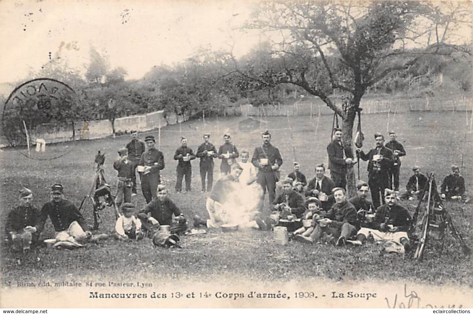 La Valbonne    01       Manœuvres Des 13 ème Et 14 ème Corps D'armées  1909      (voir Scan) - Ohne Zuordnung