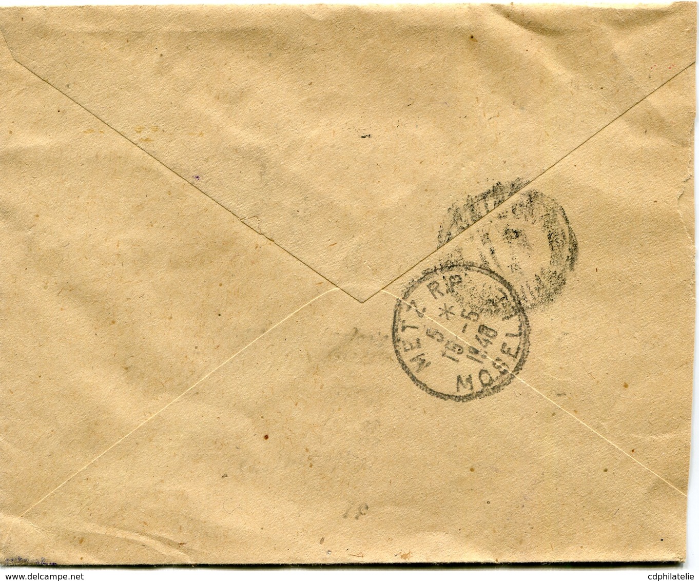 INDOCHINE LETTRE RECOMMANDEE PAR AVION DEPART DALAT 10-5-48 ANNAM POUR LA FRANCE - Storia Postale