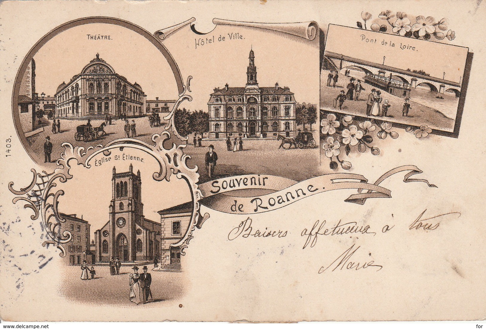 Loire : ROANNE : Souvenir De Roanne ( Précurseur ) - Roanne