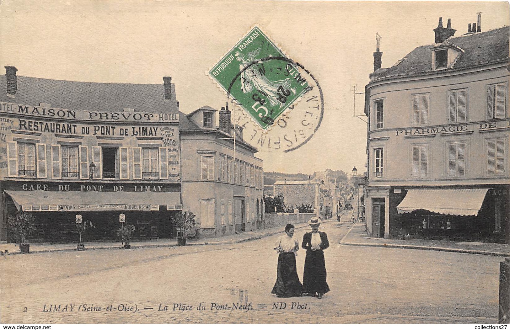 78-LIMAY- LA PLACE DU PONT-NEUF - Limay