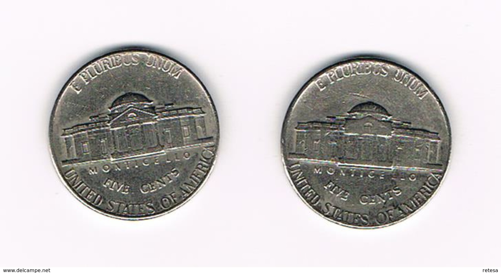 U.S.A.  2 X 5 CENTS  JEFFERSON  1971/72 D - 1938-…: Jefferson