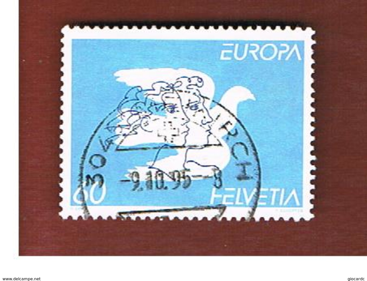 SVIZZERA  (SWITZERLAND) - 1995 EUROPA  - USED - 1995